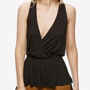 NWOT Free People “Heat Wave” Surplice Tank